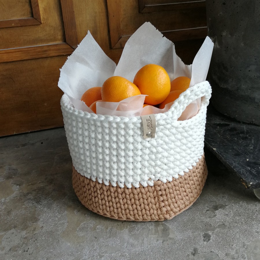 APVALI dvispalvė daiktadėžė / krepšys