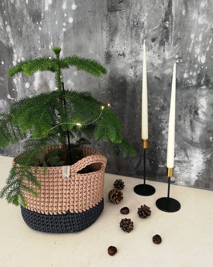 APVALI dvispalvė daiktadėžė / krepšys